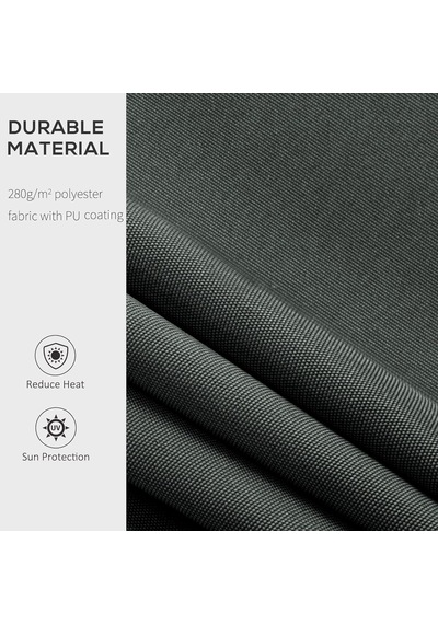 Bu Su Geçirmez Geri Çekilebilir Tente Kumaş Değiştirme - Polyester Dış Mekan Güneşlik Gölgelik Örtüsü Yard Güverte Balkon İçin - Gri 5 X 3,5 M Diğer