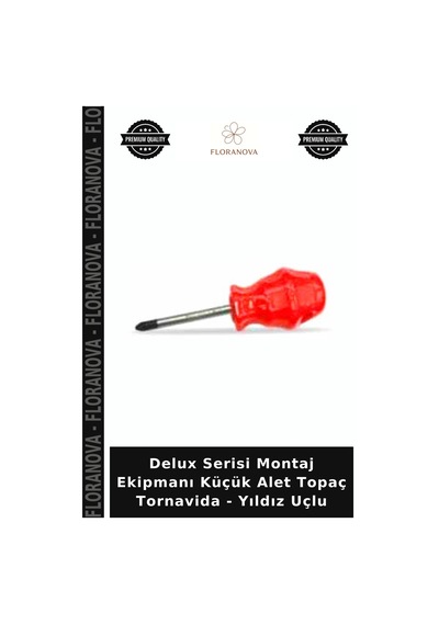 Delux Serisi Montaj Ekipmanı Küçük Alet Topaç Tornavida - Yıldız Uçlu