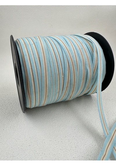 1 Cm Çizgili Şerit-5 Metre Mavi / Sarı