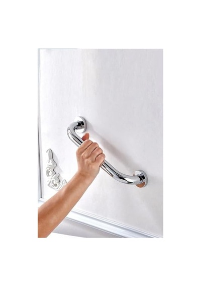 40 Cm Krom Kaplama Yaşlılar Ve Engelliler İçin Güvenli Tutunma Barı 0.10 CM