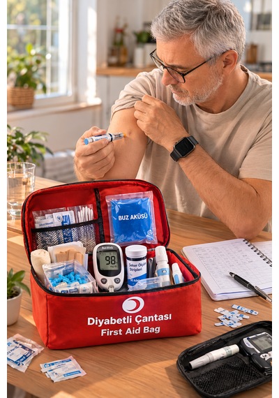 Dyabet Çantası Yönetmelik Uyumlu Diyabetik Hasta Çantası