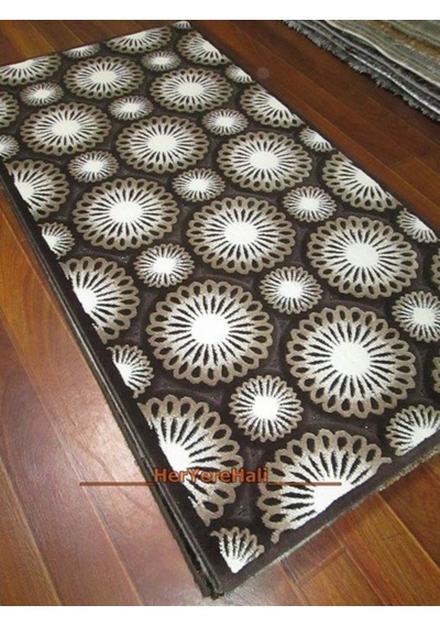 Serisonu Halı Bianco 5422Bkahve 80X150Cm