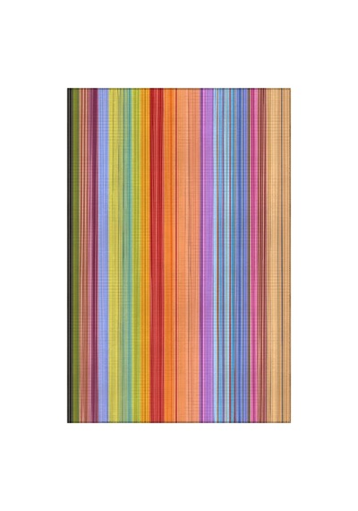 Pantone 62 Çizgili Tasarım Renkli Halı Modern Oturma Odası Yolluk İnce Yazlık Ev Oda Salon Halısı Renkli D