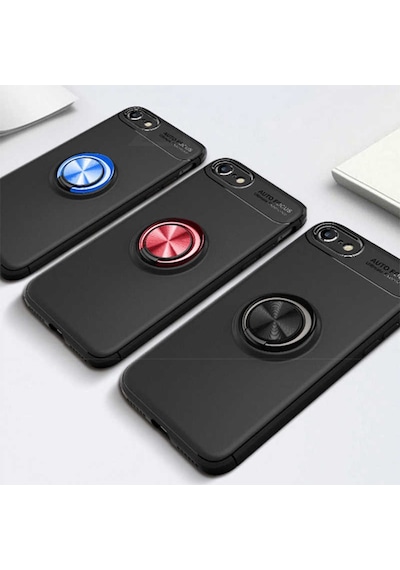 Apple Uyumlu iPhone 8 Kilif Yüzüklü Magnetli Ravel Case 389754123