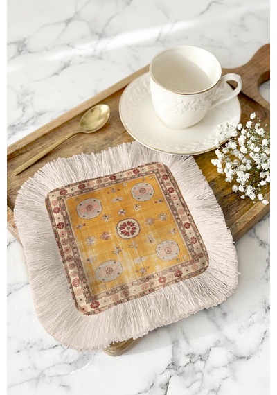 Oriental Saray Motifli Saçaklı Kahve Yanı Sunum Peçetesi-vintage Klasik Bohem Bardak Altlığı Mendil Dumanlı Fırtına Mavisi Oriental Saray Motifli Saçaklı Kahve Yanı Sunum Peçetesi-vintage Klasik Bohem Bardak Altlığı Mendil Dumanlı Fırtına Mavisi