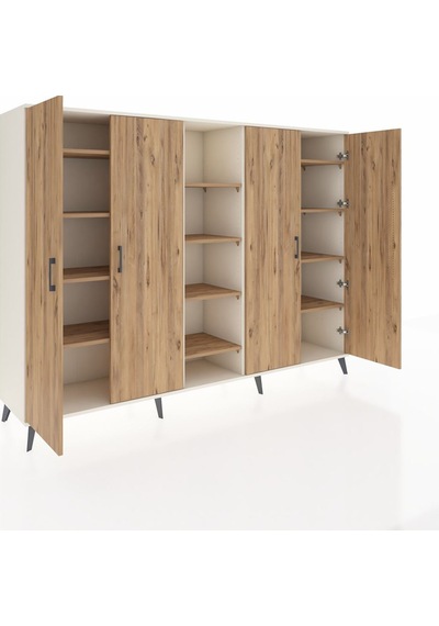 Hyperion Dolap 12 Raflı 4 Kapaklı 220x44x163 Aytaşı-çam Atlas Çam - Aytası Hyperion Dolap 12 Raflı 4 Kapaklı 220x44x163 Aytaşı-çam Atlas Çam - Aytası