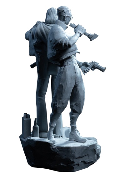 Premium Harrier Du Bois Figürü Disco Elysium Koleksiyonu