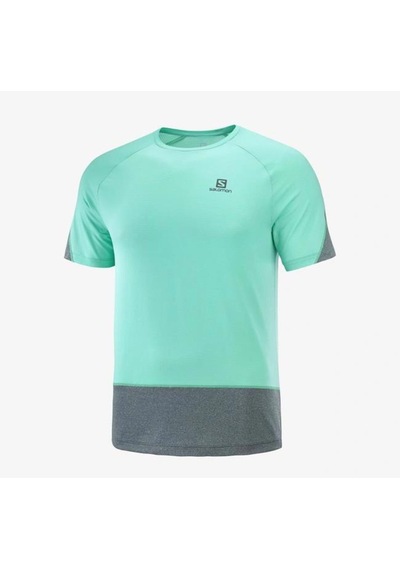 Salomon Lc1721600 Cross Run Erkek Tişört Yeşil