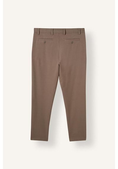 Defacto Tailored Fit Düz Paça Her Yöne Esneyen Yumuşak Tuşe Cepli Pantolon C7508ax26aubn571 Kahve-bn571