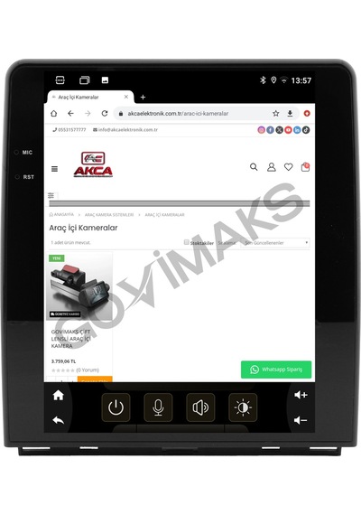 Govimaks Renault Clıo 5 Uyumlu 2020-2023 4 Gb Ram 64 Gb Hafıza Androıd Multımedıa Teyp 9.7''