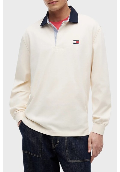 Tommy Jeans Logolu % 100 Pamuk Relaxed Fit Düğmeli Polo Yaka Sweat Erkek Polo Yaka Sweat Dm0dm23070 Aef Bej Tommy Jeans Logolu % 100 Pamuk Relaxed Fit Düğmeli Polo Yaka Sweat Erkek Polo Yaka Sweat Dm0dm23070 Aef Bej