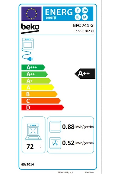 Beko BFC 741 G Beyond Serisi Ankastre Fitfry Buhar Destekli Fırın