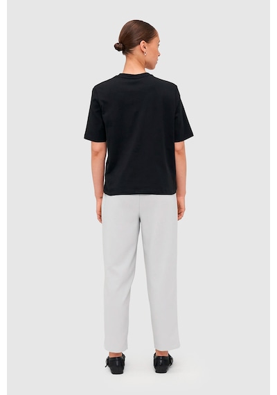 Only Kadın Onljulıa Bisiklet Yaka Taş Detaylı %100 Pamuk T-shirt 15324847 Black Siyah