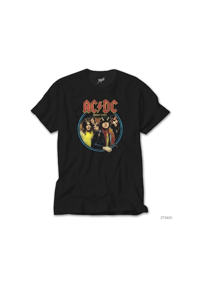 Ac Dc Highway To Hell Siyah Tişört Siyah