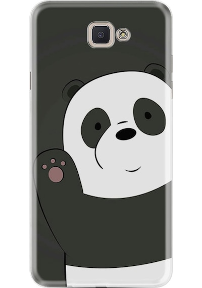 Samsung Uyumlu Galaxy C7 Kilif Silikon Hello Panda 1709 539302736