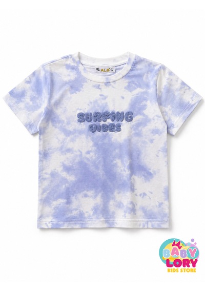 Baby Lory Kids Store Yazı Baskılı T-shirt Açık Mavi