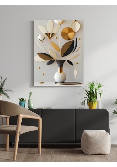 Modern Çiçek Canvas Tablo Ev Ofis Mutfak Dekorasyonu Kanvas Duvar Tablo