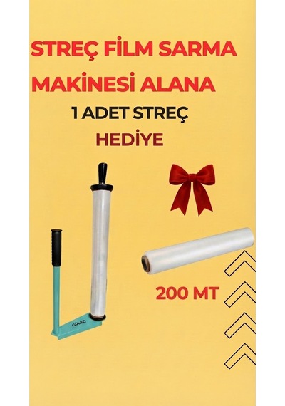 Glc Palet Streç Film Sarma Aparatı +streç Film Oval Mavii