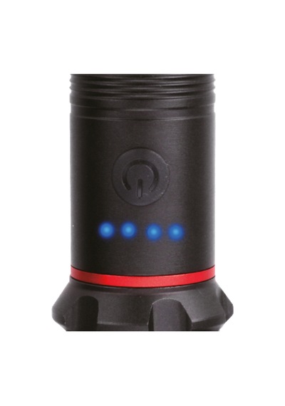Usb Şarjlı El Feneri Lazer Led 2000 Lümen Şarj Göstergeli Zoom Özellikli Siyah