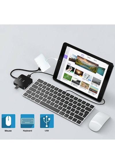 Ally 5In1 Lightning Hdmı Dijital Av Adaptör Otg Usb Hub Kamera