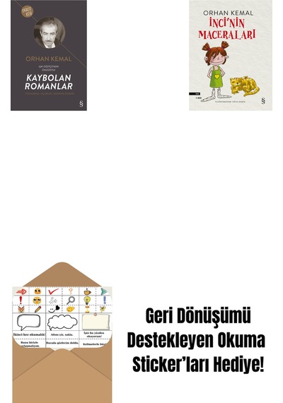 Kaybolan Romanlar + İnci'nin Maceraları + Okuma Sticker'ları