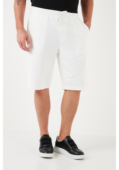 Buratti Belden Bağlamalı Pamuklu Cepli Regular Fit Erkek Short 5908041 Ekru