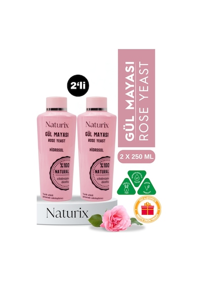 Naturix Akne Önleyici Gül Mayası 2 x 250 ML