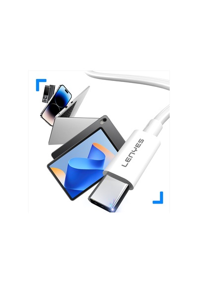 Lenyes Ax106 Lightning To 3.5mm Aux Audio Kablo 1m Beyaz Beyaz