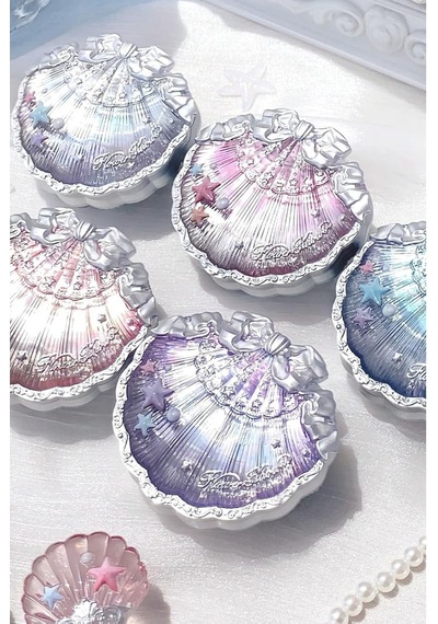 Flower Knows Shell S Jewel Silk Satin Blush Berry Milk Allık Allıklar 04 Beach Starfish