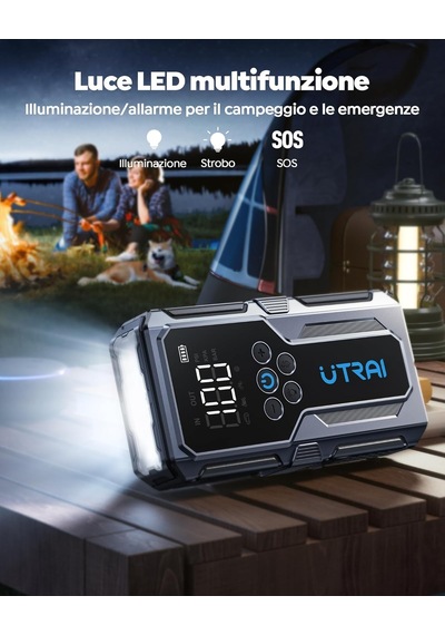 Tr Jstar Js9 1500a 4 İn 1 Jump Starter Taşınabilir Akü Takviye Kiti