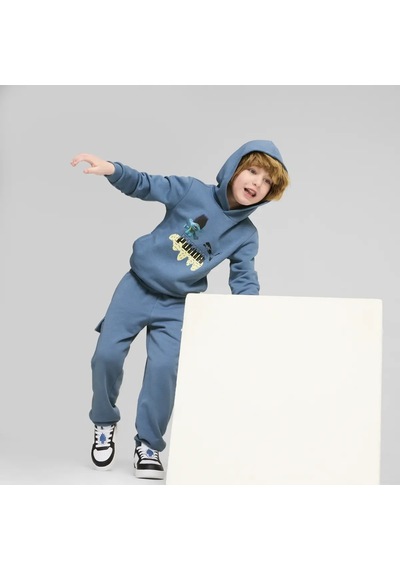 Puma X Trolls Hoodie Mavi Erkek Çocuk Hoodie