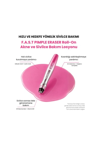 F.a.s.t. Pimple Eraser Roll-on - Kurutucu Akne Ve Sivilce Bakım Losyonu 15 Ml
