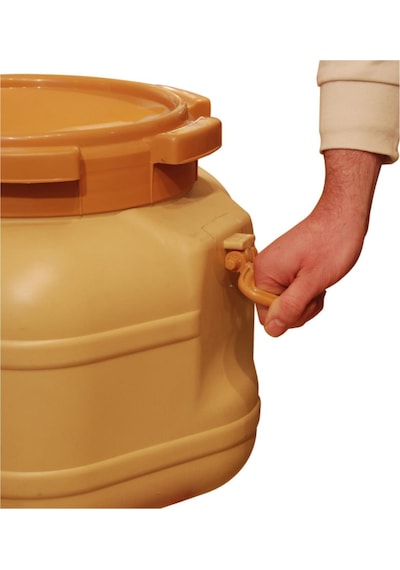 Bal Dinlendirme Fıçısı Musluklu Altıgen 50Kg - Arıcılık