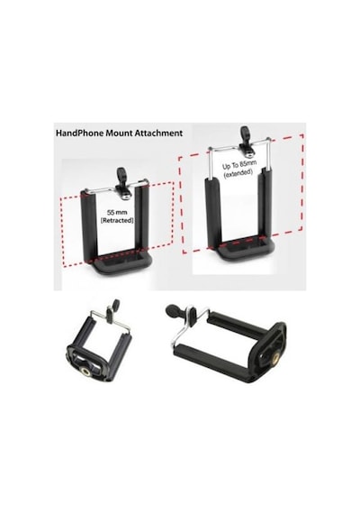 Gplus Gp140 Tüm Aksiyon Kamera Tripod Monopodlarıyla Uyumlu Telef Çok Renkli
