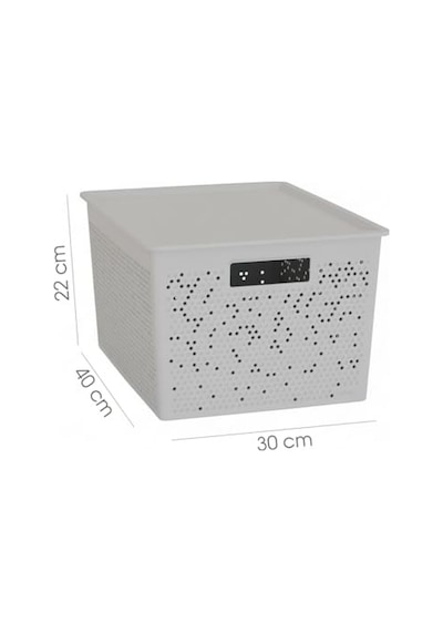 Seul Çok Amaçlı Kapaklı Saklama Kutusu - Şık Ve Dekoratif Dolap İçi Organizer Düzenleyici 4 L / 12 L / 20 L Bo Diğer