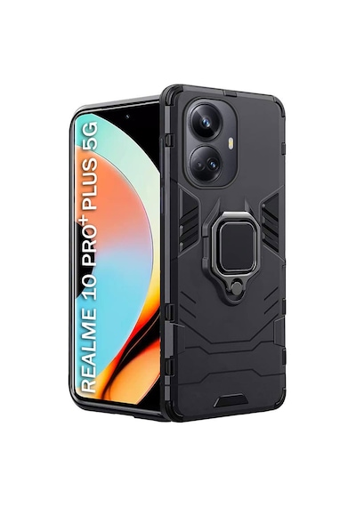 Realme 10 Pro + Batman Serisi Yüzük Standlı Armor Kılıf - Al3349 Realme 10 Pro + Batman Serisi Yüzük Standlı Armor Kılıf - Al3349