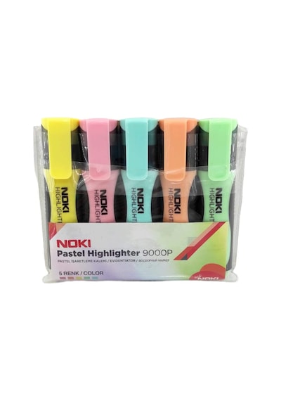 Noki Pastel Fosforlu Kalem 5 Renk Set