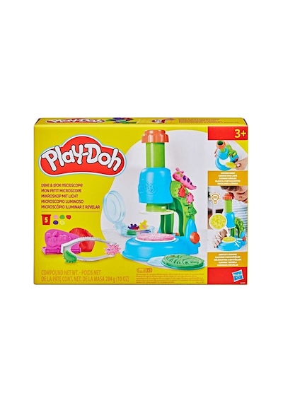G0494 Play-doh Işıklı Mikroskop Oyun Seti +3 Yaş Çok Renkli