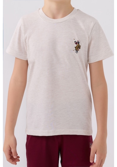 U.S. Polo Assn. U.s. Polo Assn Light Blue Bordo Erkek Çocuk Bermuda Takım 5274-43529 Bordo