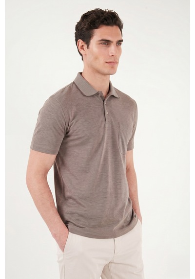 Buratti Pamuklu Regular Fit Göğüs Cepli Düğmeli Polo T Shirt Erkek Polo T Shirt 4565001 Kahve Buratti Pamuklu Regular Fit Göğüs Cepli Düğmeli Polo T Shirt Erkek Polo T Shirt 4565001 Kahve