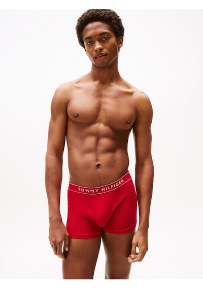 Tommy Hilfiger 3p Trunk Dtm Erkek Kırmızı Boxer - Um0um03520