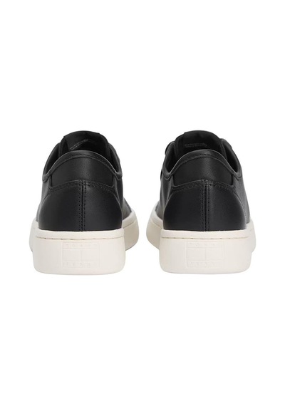 Tommy Hilfiger Kadın Hafif Tabanlı Kort Sneaker - Siyah Triple Black