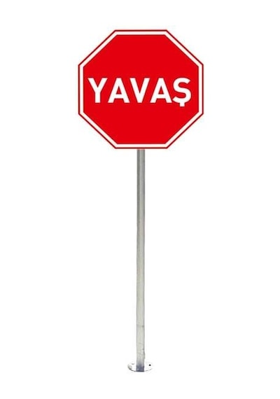 Levha Direği Trafik Levhası Direği Otopark Yol Ayna Direk 2 Metre