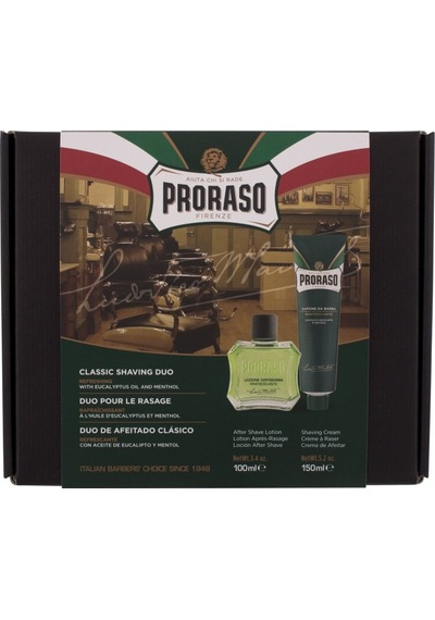 Proraso Duo Tıraş Kremi ve Losyon Tıraş Seti Okaliptüs Tıraş Kremi ve Balsam Tıraş Seti Sandal