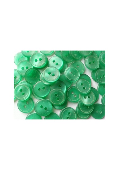 100 Adet Zümrüt Yeşili Parlak Düğme 1.2cm