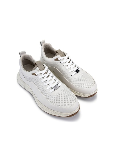 Tamer Tanca Erkek Hakiki Deri Beyaz Sneakers & Spor Ayakkabı 298 3491-2591 Erk Ayk Y26 Krk Beyaz Hvn Bsk