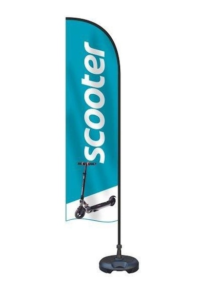 Scooter Yönlendirme Tanıtım ve Reklam Yelken  Bayragı