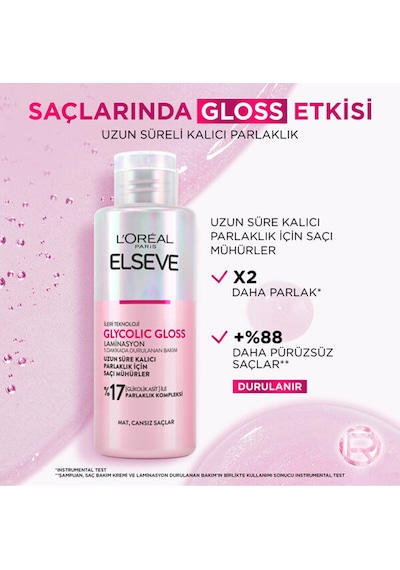 3 Adet Elseve Glycolic Gloss Laminasyon Bakımı