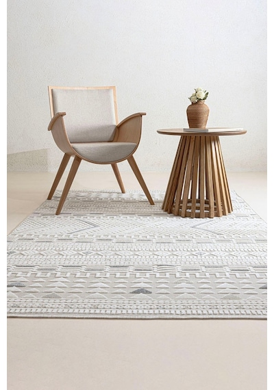 Sand Krem Gri Kolay Temizlenebilir Halı Kilim Oturma Odası Yatak Krem Gri