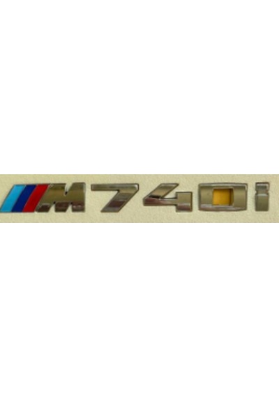 M740i Krom Bagaj Yazısı 3a 3d 3abs
